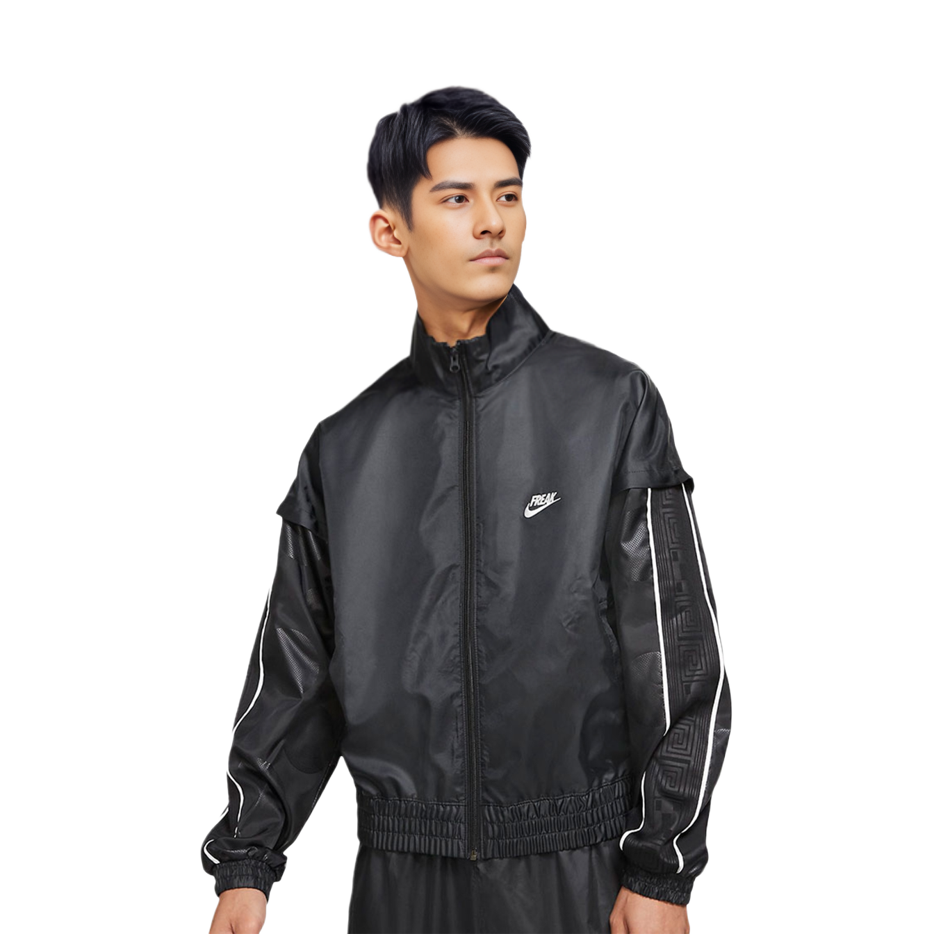 Shop Nike Lightweight Retro Track Jacket Black Woven Casual Sportswear DA5670-010