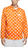 Nike Lightweight Windproof Polka Dot Athletic Jacket - Magma Orange CQ8924-812 Nike Lightweight Windproof Polka Dot Athletic Jacket - Magma Orange CQ8924-812