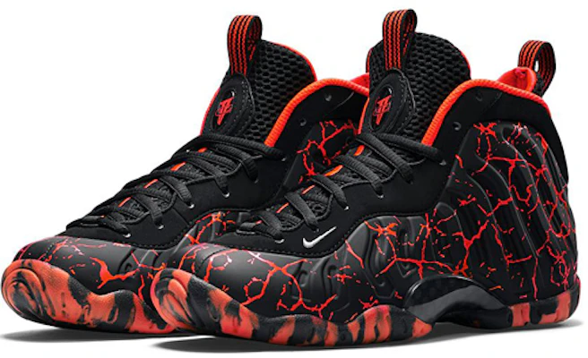 Nike Foamposite One 爆裂紋 黑紅噴 低幫 復古籃球鞋 男女同款 黑紅 Order Nike Foamposite One 爆裂紋 黑紅噴 低幫 復古籃球鞋 男女同款 黑紅