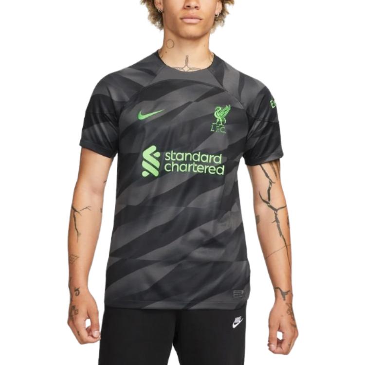 Shop 나이키 리버풀 23/24 홈 골키퍼 저지 반팔 블랙. DX2691-061