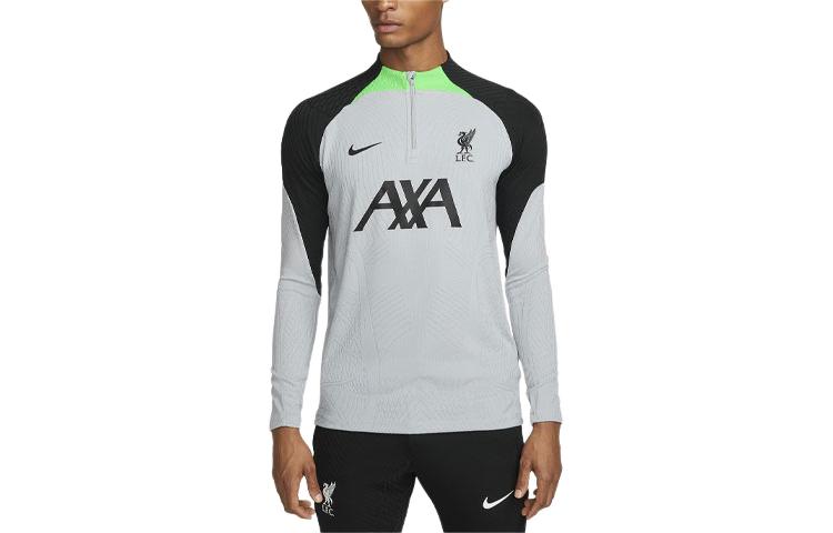 Order 나이키 리버풀 FC 스트라이크 엘리트 그레이 축구 긴팔 트레이닝 저지 DX2910-013