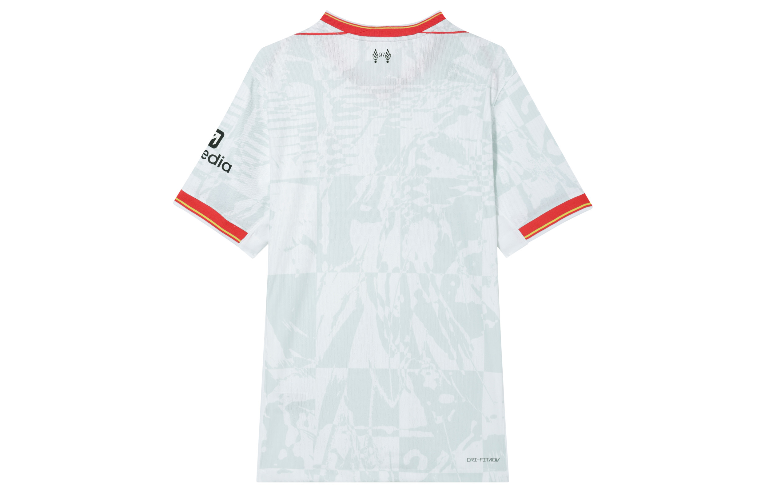 Lookbook Nike Liverpool FC Dri-FIT ADV Retro V-Neck Jersi Bola Putih/Platinum/Hitam/Merah FQ2013-101