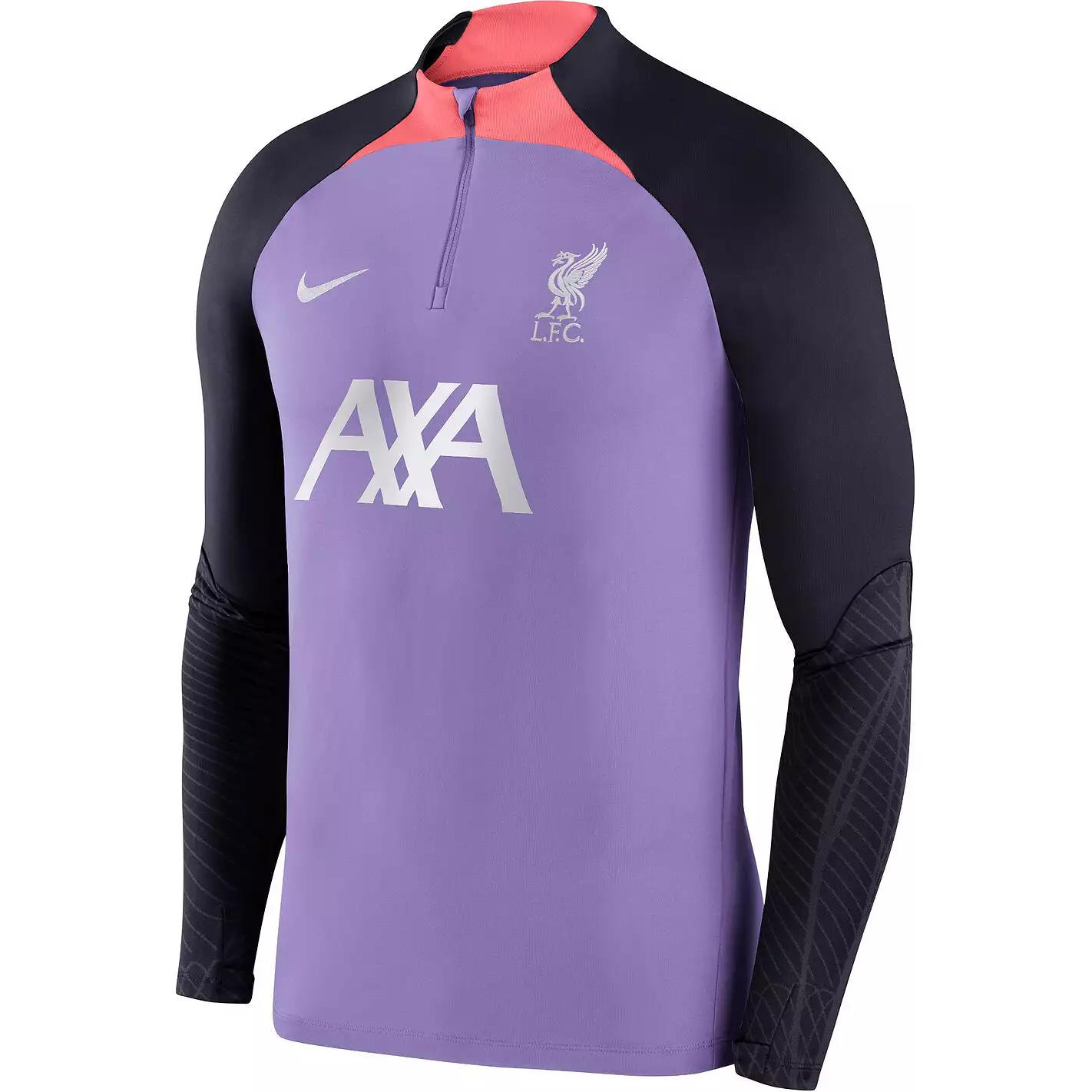 Nike Liverpool FC Purple Slim-Fit Retro Long-Sleeve Training Top DZ0843-568