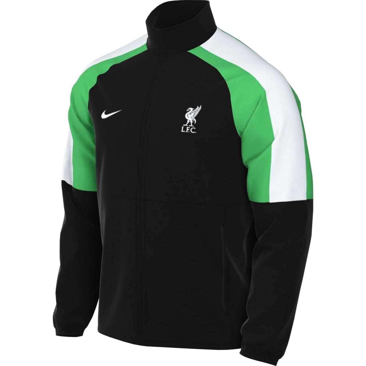Nike Liverpool FC Repel Academy AWF Logo Print Retro Track Jacket Black DV4716-010