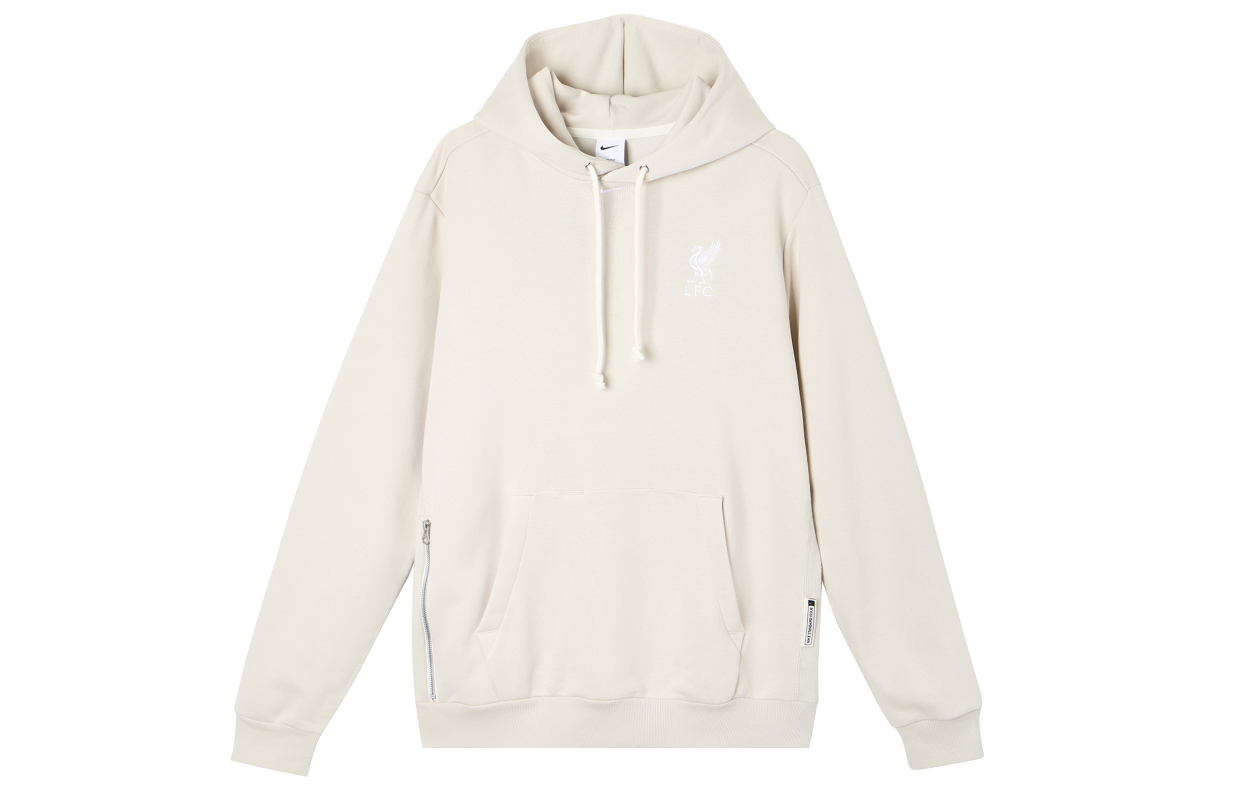 Nike Liverpool FC SS24 Dri-FIT Logo Hoodie Off-White Long Sleeve FZ8660-104