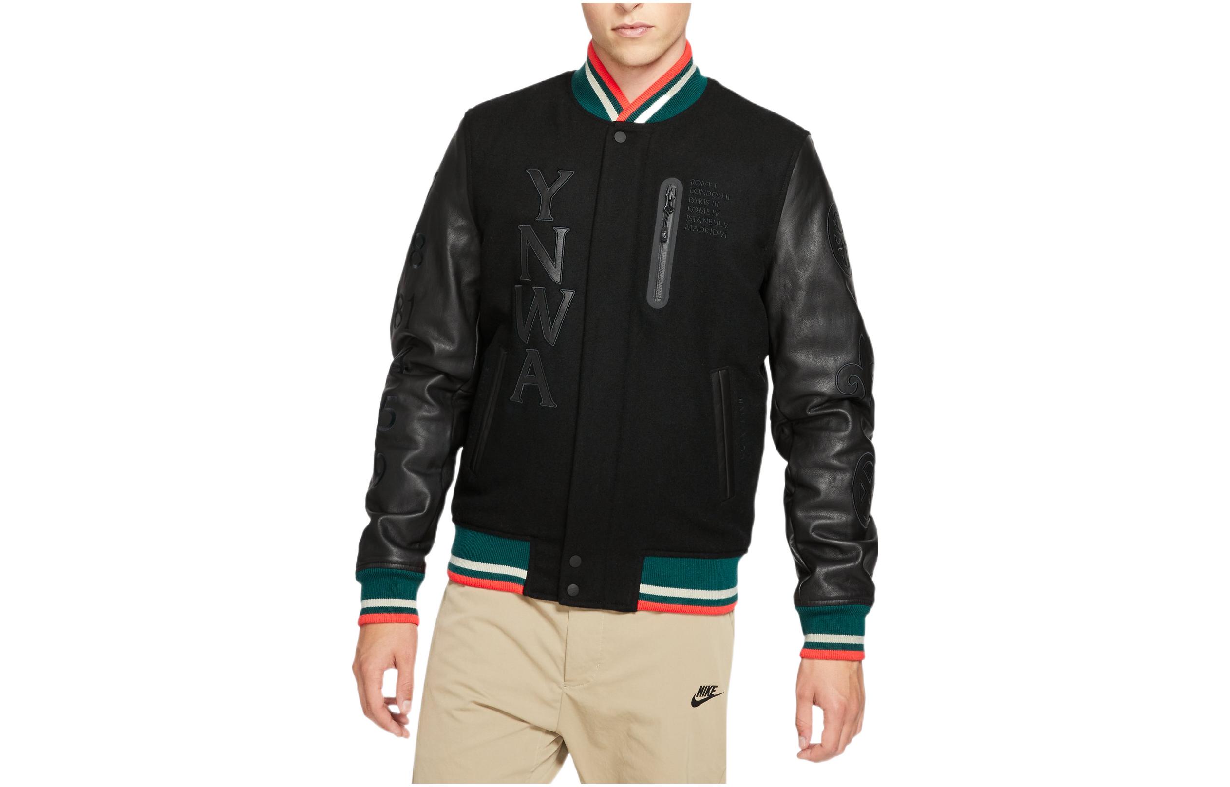 Nike Liverpool Letter Logo Print Zipper Jacket Black DD9713-010
