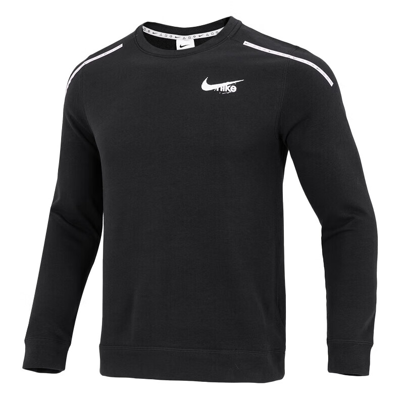 Nike Logo Black Long-Sleeve Crewneck Sweatshirt DQ4793-010