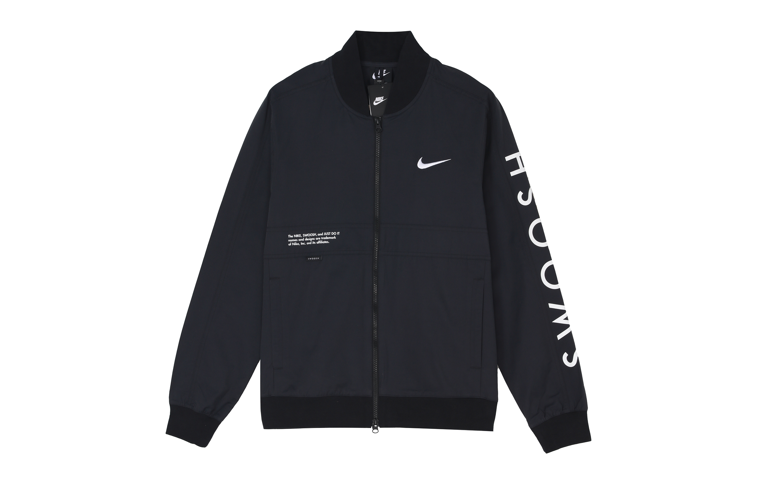 Lookbook Nike Logo 黑色織布外套 春季休閒運動外套 禮物 선택 DJ5368-010