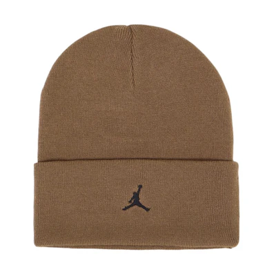 Nike Logo Brown Recycled Polyester Beanie Unisex Couple Style FN4672-223