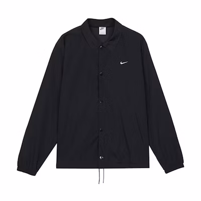 Nike Logo Button-Up Polo Jacket Black Spring Collection DQ5006-010