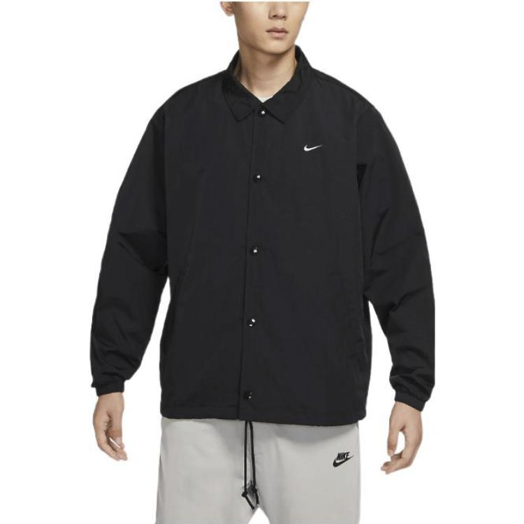 Purchase 나이키 로고 버튼업 폴로 재킷 블랙 봄 컬렉션 DQ5006-010