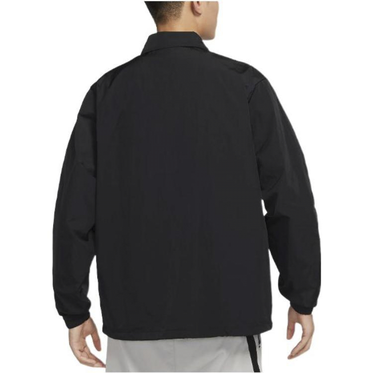 Details for 나이키 로고 버튼업 폴로 재킷 블랙 봄 컬렉션 DQ5006-010