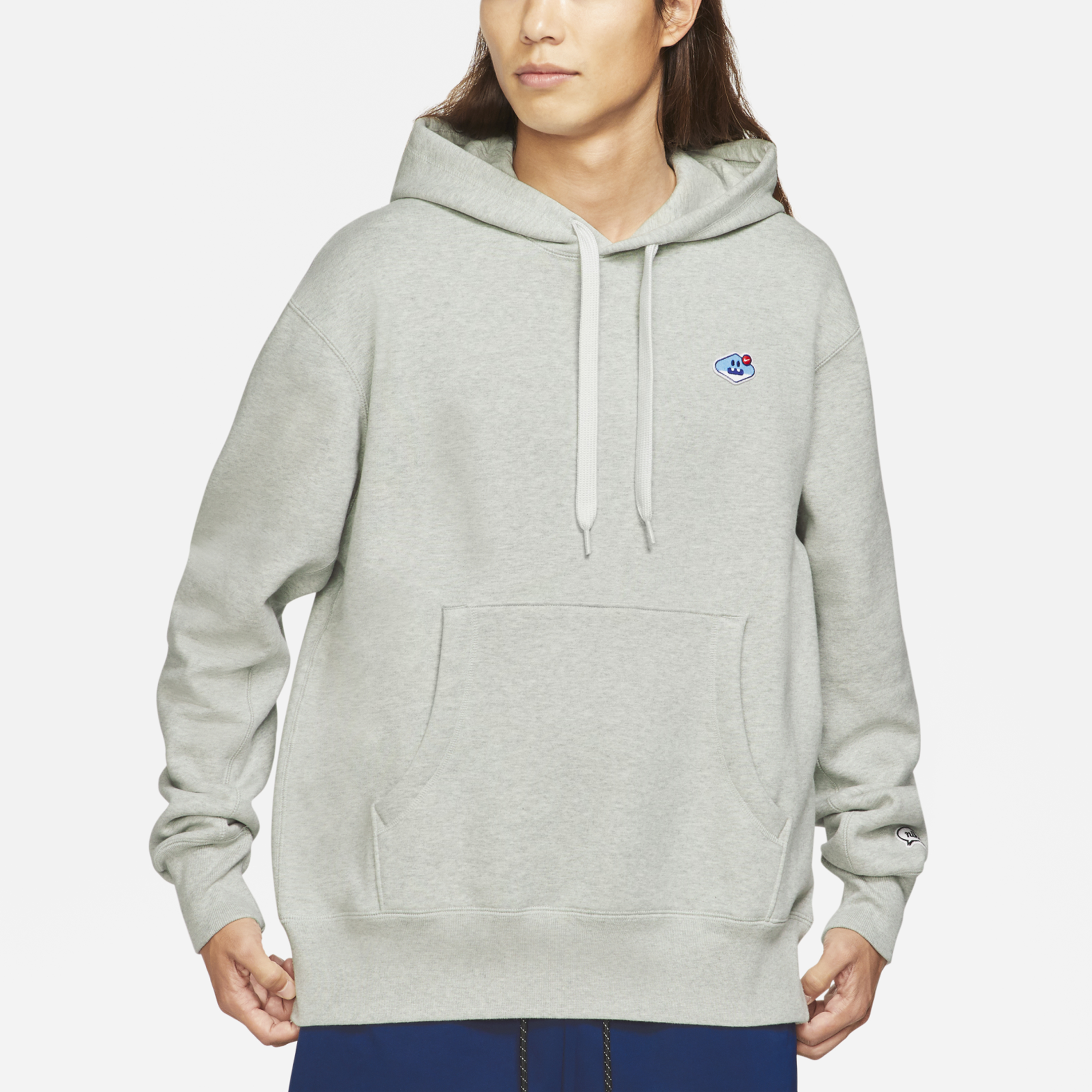 Shop Nike Logo Casual Sports Sweatshirt Grey CZ2338-050