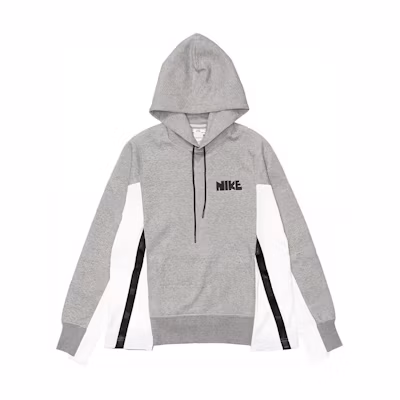 Nike Logo Colorblock Hoodie Gray - Unisex Style Asian Version CZ4695-063