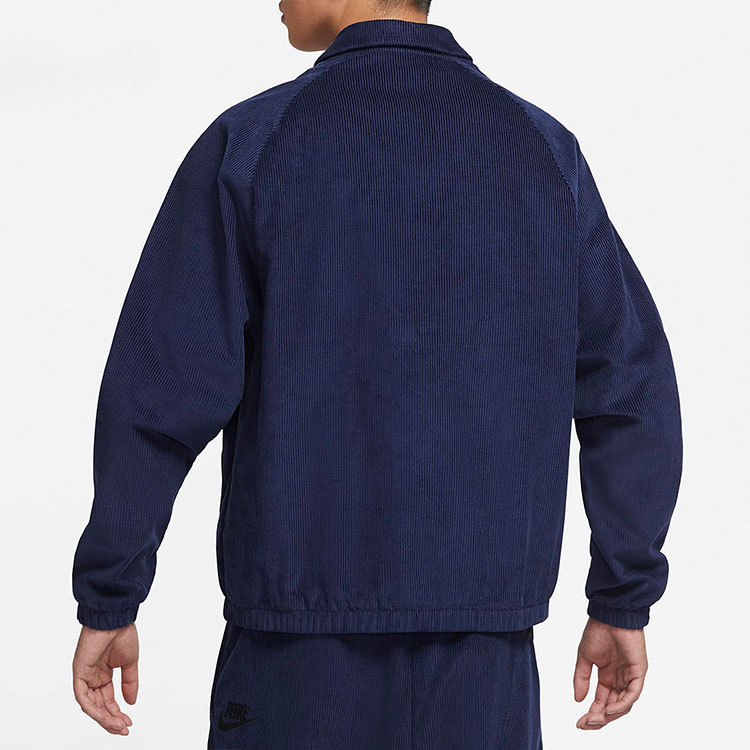 Nike Logo Corduroy Casual Jacket Navy Blue DO2323-410 圖 6