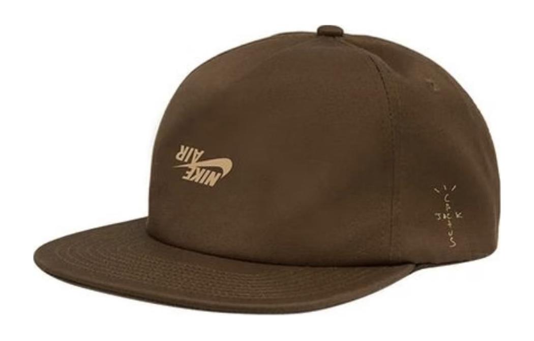 Nike Logo Cotton Baseball Cap Brown/Green 86075631