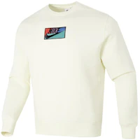 Nike Logo Crewneck Pullover Casual Long-Sleeve Sweatshirt FB8436-113 Nike Logo Crewneck Pullover Casual Long-Sleeve Sweatshirt FB8436-113