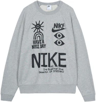 Nike Logo Crewneck Vintage Pullover Sweatshirt Gray - Long Sleeve DQ4170-063 Nike Logo Crewneck Vintage Pullover Sweatshirt Gray - Long Sleeve DQ4170-063