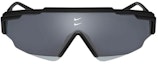 Lookbook Nike Logo Design Irregular Rubber Sunglasses Unisex Couple Style Black FN0259-021
