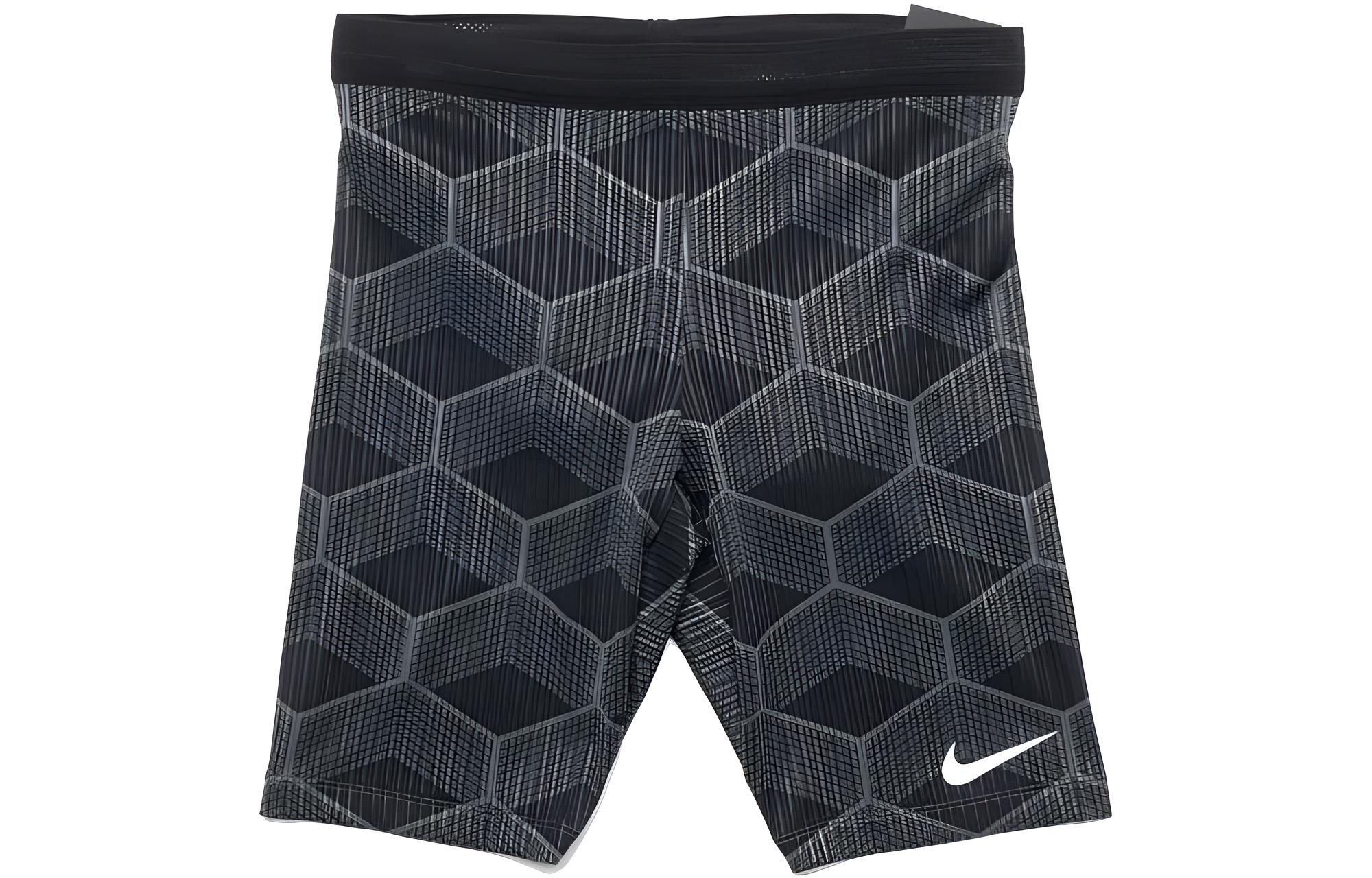 Nike Logo Elastic Waist Colorblock Shorts  Gray CV0373-068