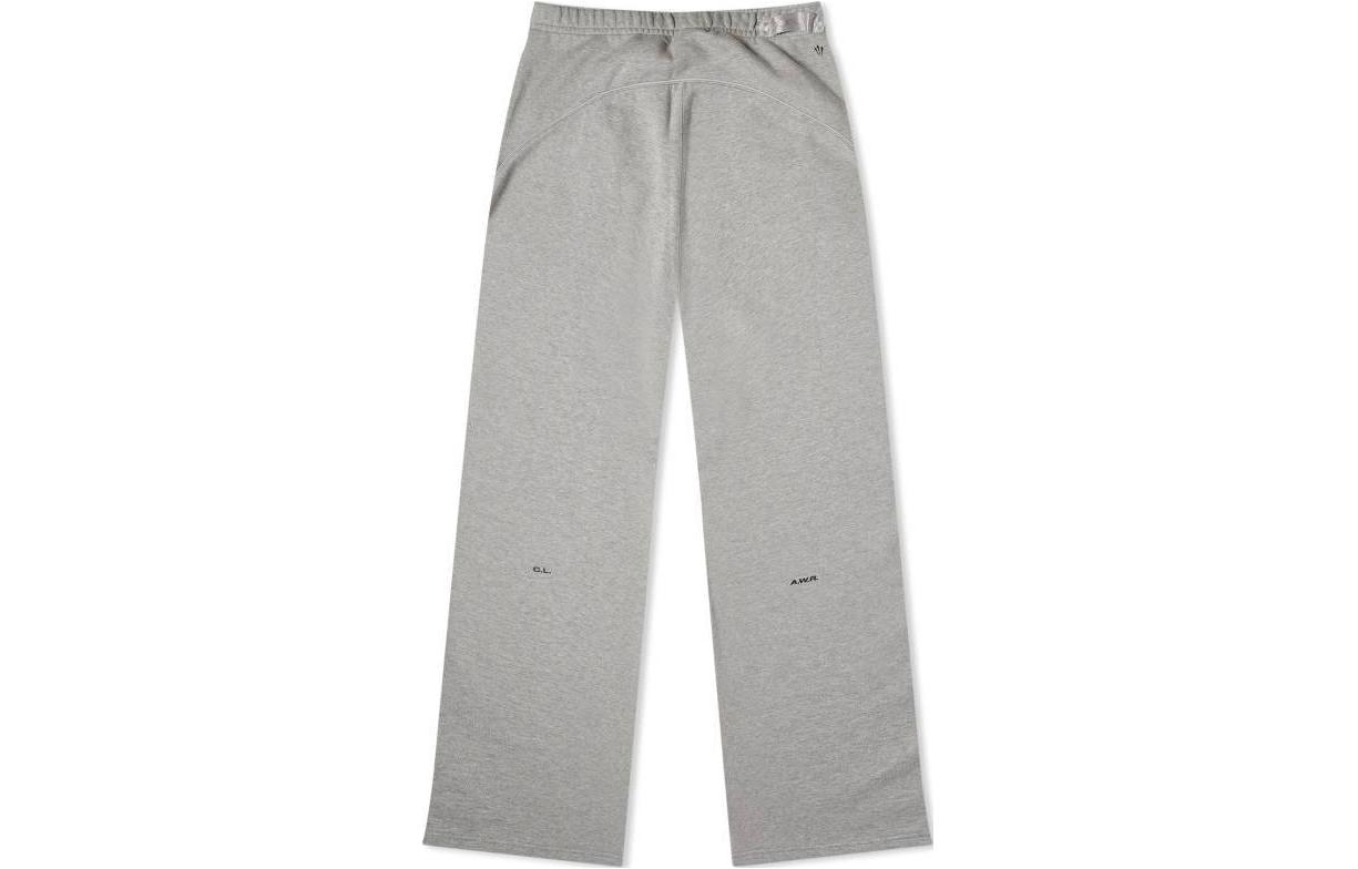 Lookbook Nike Logo Celana Santai Pinggang Elastis Lurus Abu-abu FZ4675-063