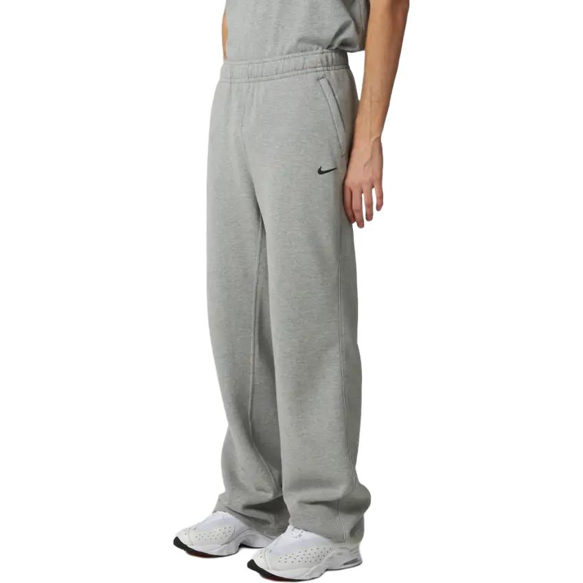 Sizing Nike Logo Celana Santai Pinggang Elastis Lurus Abu-abu FZ4675-063