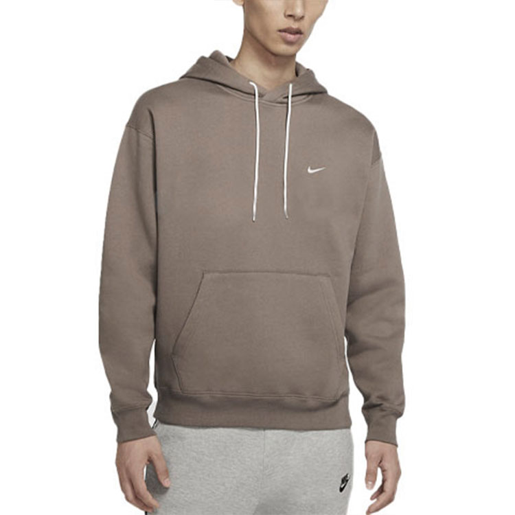 Purchase 耐克刺繡標誌棕色羊毛套頭冬季長袖上衣 DA0316-040