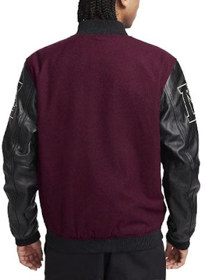 나이키 로고 자수 컬러블록 캐주얼 재킷 남성용 나이트 브라운 레드. FQ0298-681 Lookbook 나이키 로고 자수 컬러블록 캐주얼 재킷 남성용 나이트 브라운 레드. FQ0298-681