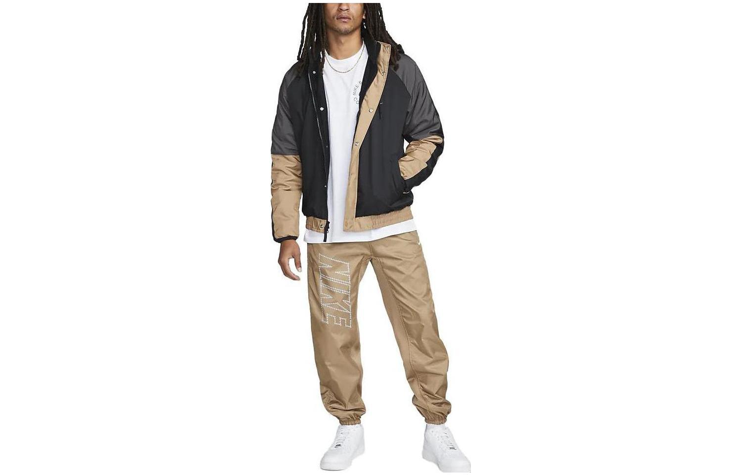 Nike Logo Embroidered Colorblock Long Sleeve Hooded Jacket  DQ6198-010 圖 2