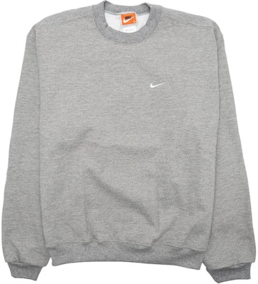 Nike Logo Embroidered Crewneck Pullover Sweatshirt Grey CQ4004-063 Order Nike Logo Embroidered Crewneck Pullover Sweatshirt Grey CQ4004-063
