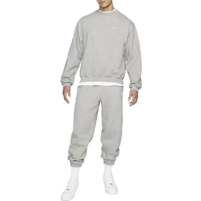 Details for Nike Logo Embroidered Crewneck Pullover Sweatshirt Grey CQ4004-063