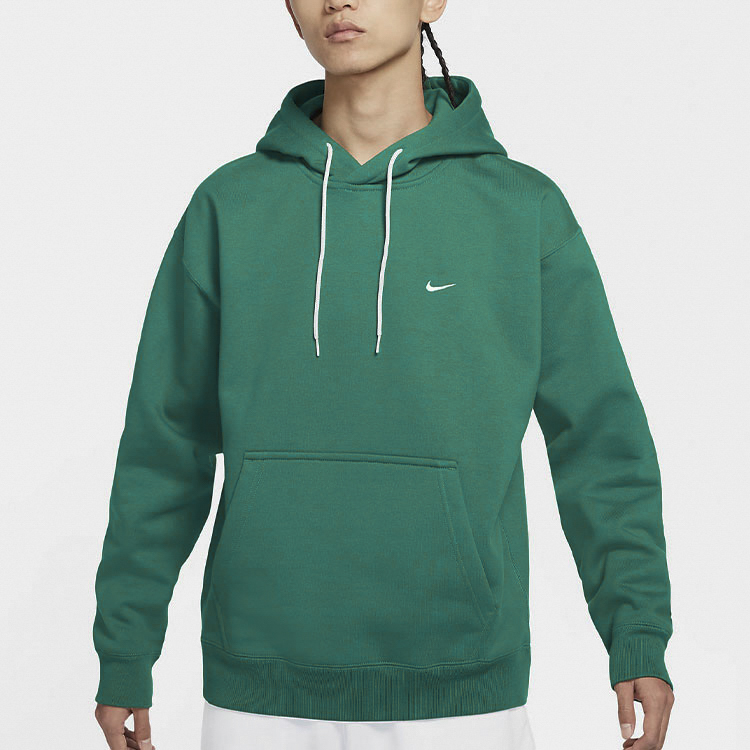 Nike Logo Embroidered Fleece Hoodie Green Winter Pullover DA0316-340 圖 6