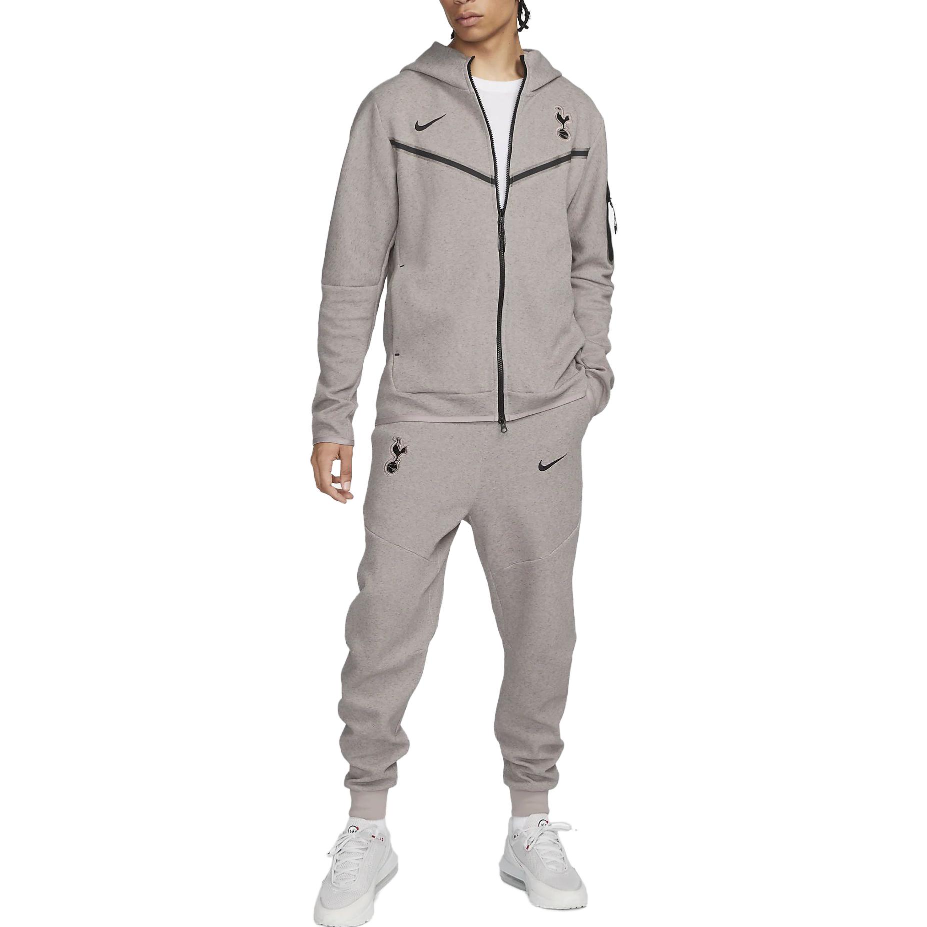 Shop Nike Logo Bordir Knit Jogger Celana Taupe Grey FQ8023-272