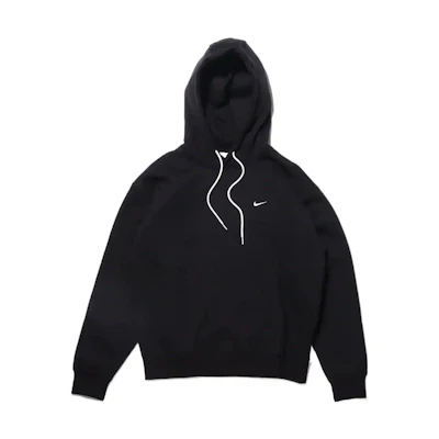 Nike Logo Embroidered Pullover Hoodie Black Fleece DA0316-010