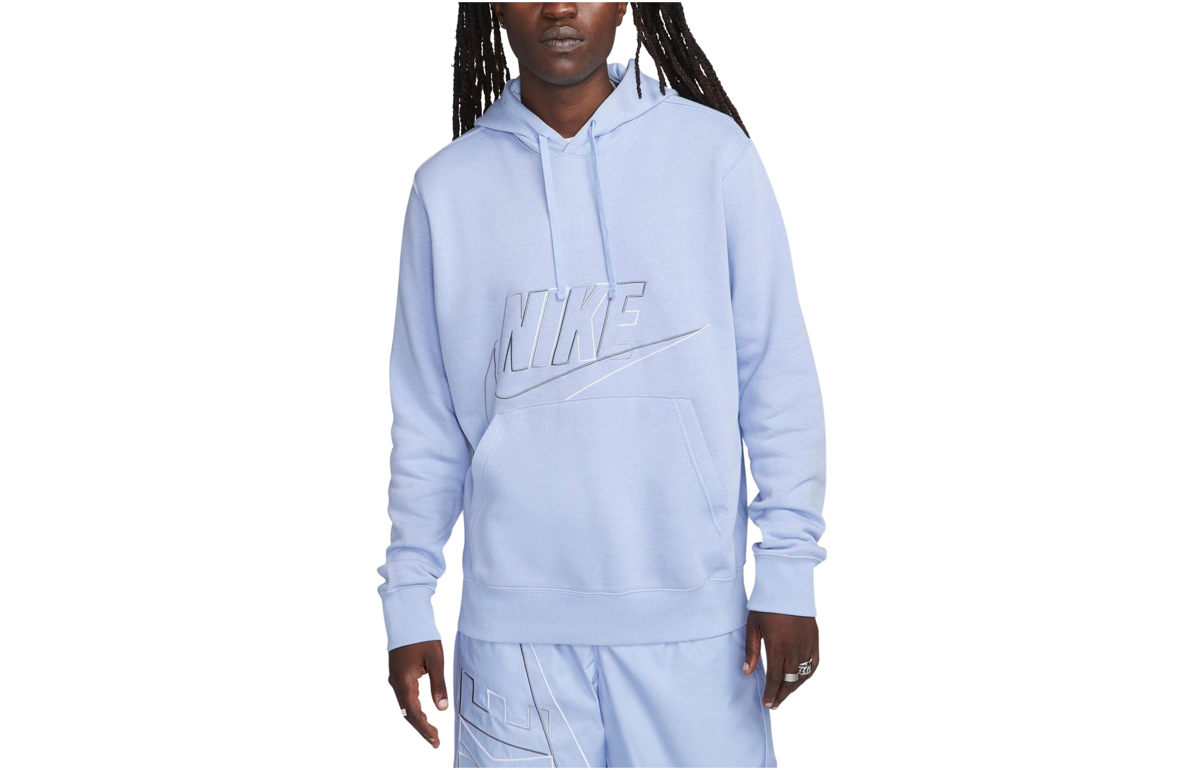 Nike Logo Embroidered Pullover Sweatshirt Blue - Casual Wear DX0541-479