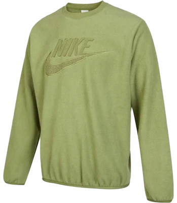 Nike Logo Fleece-Lined Pullover Sweatshirt Green Casual Wear DQ4889-334 Buy Nike Logo Fleece-Lined Pullover Sweatshirt Green Casual Wear DQ4889-334