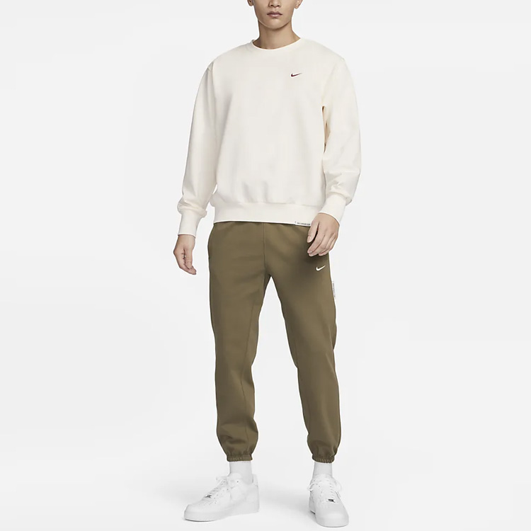 Details for Nike Logo圖案圓領套頭長袖運動衫 象牙白 FD9898-118