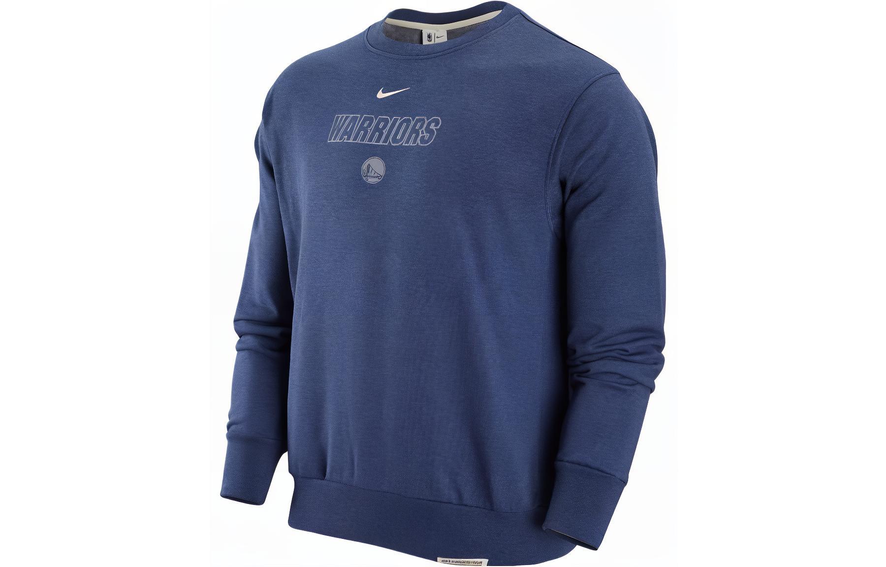 Nike Logo Graphic Crewneck Pullover Sweatshirt Men’s Blue FB5349-437