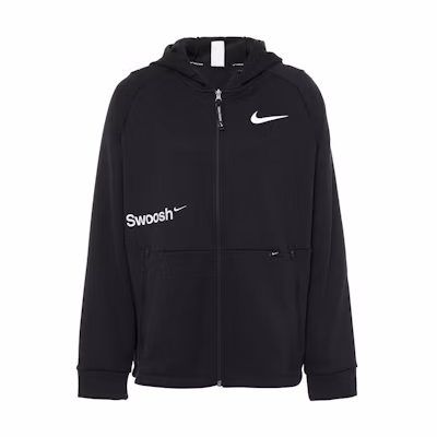 Nike Logo Graphic Zip Hoodie Jacket Black FB1912-010