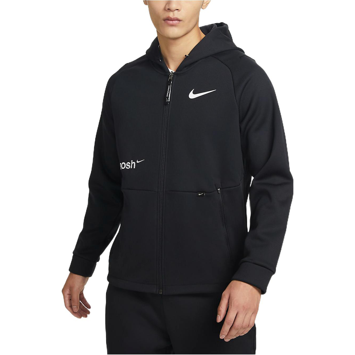 Nike Logo Graphic Zip Hoodie Jacket Black FB1912-010 圖 4