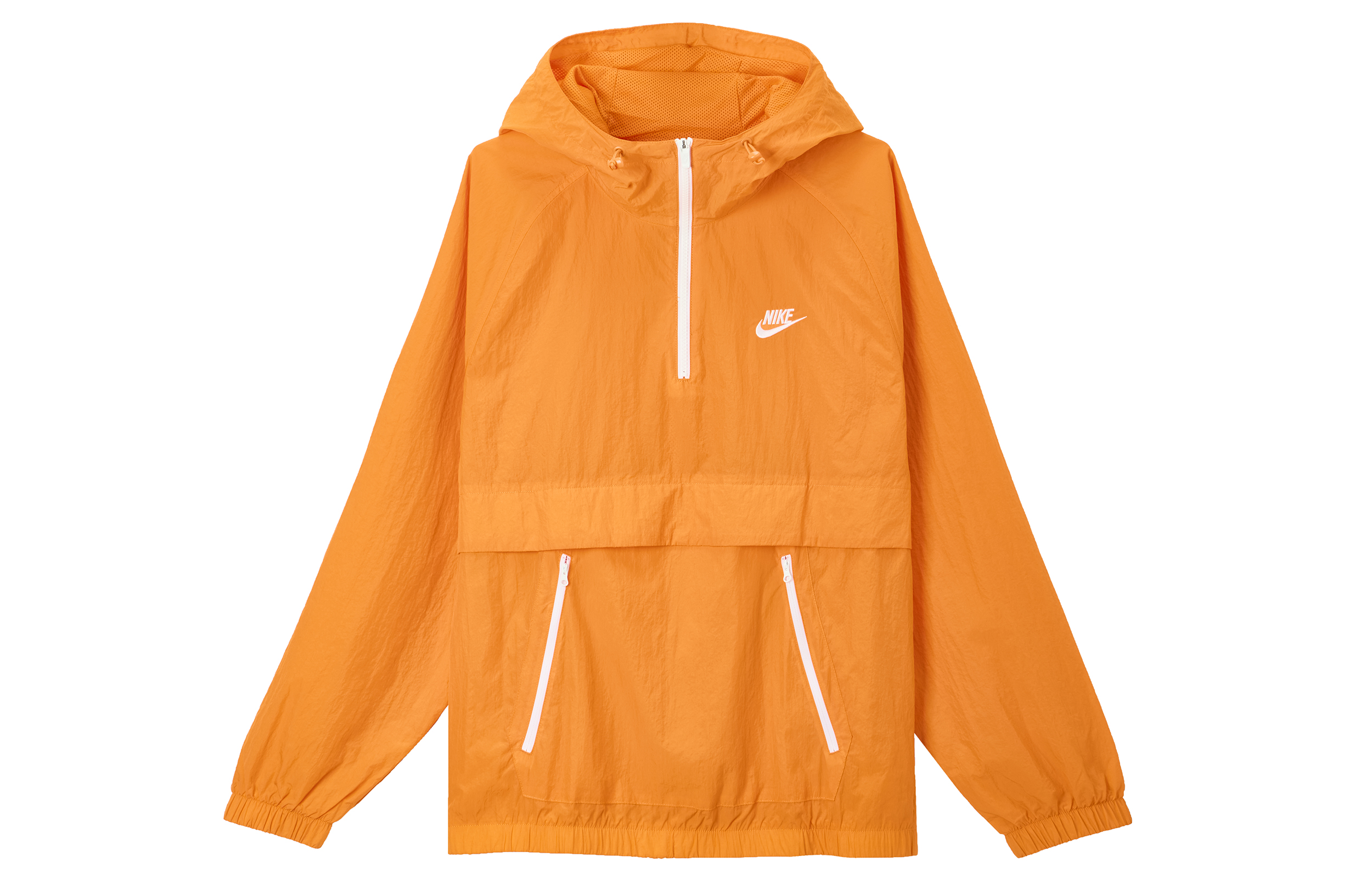 Nike Logo Half-Zip Hoodie Jacket Orange Color AR2213-812