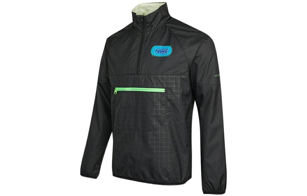 Nike Logo Half-Zip Stand Collar Jacket Black DO6938-010