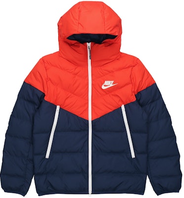 Nike Logo Hooded Puffer Jacket Winter Colorblock CU0226-673 Order Nike Logo Hooded Puffer Jacket Winter Colorblock CU0226-673