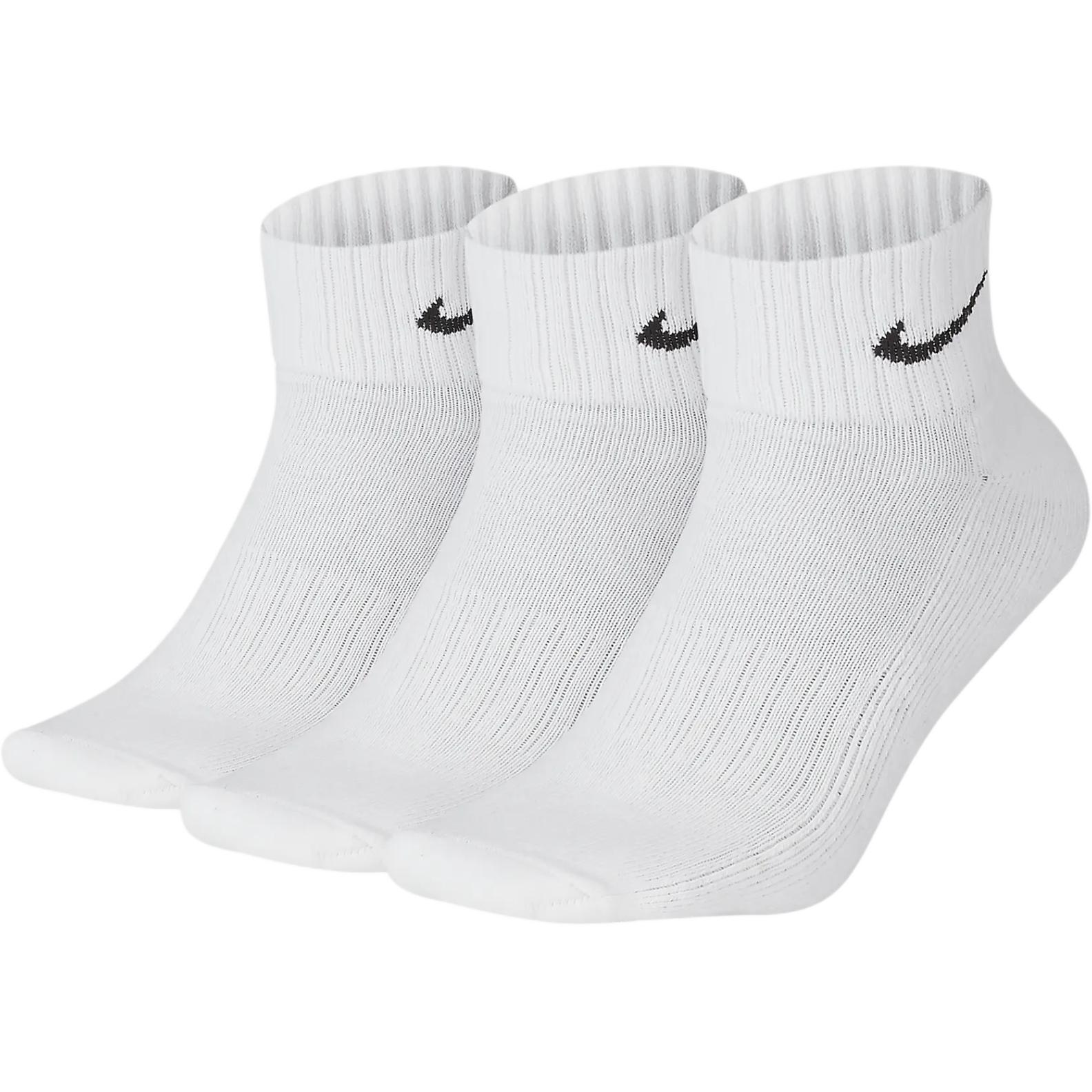 Nike Logo Jacquard Training Socks Unisex 3-Pack White SX4926-101