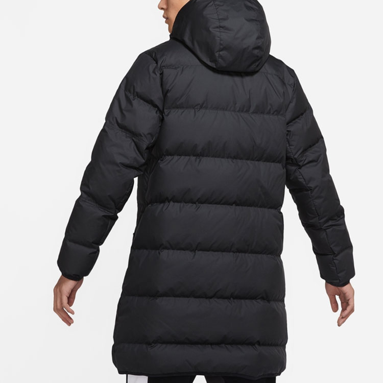 Details for 耐克标志中长款冬季羽绒服黑色连帽夹克 DD6789-010