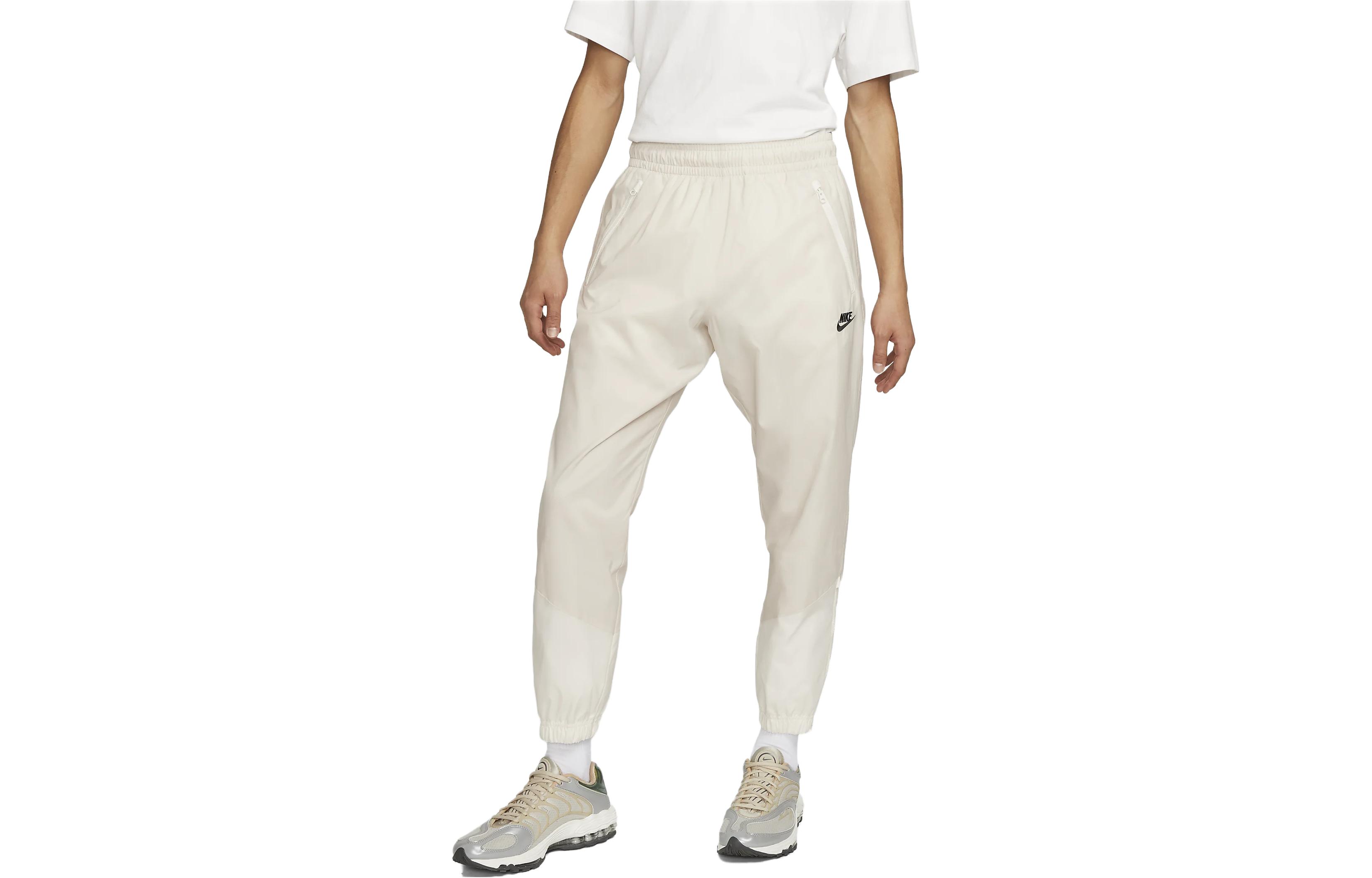 Nike Logo Mid-Rise Knit Joggers Pale Wheat Brown DX0654-133