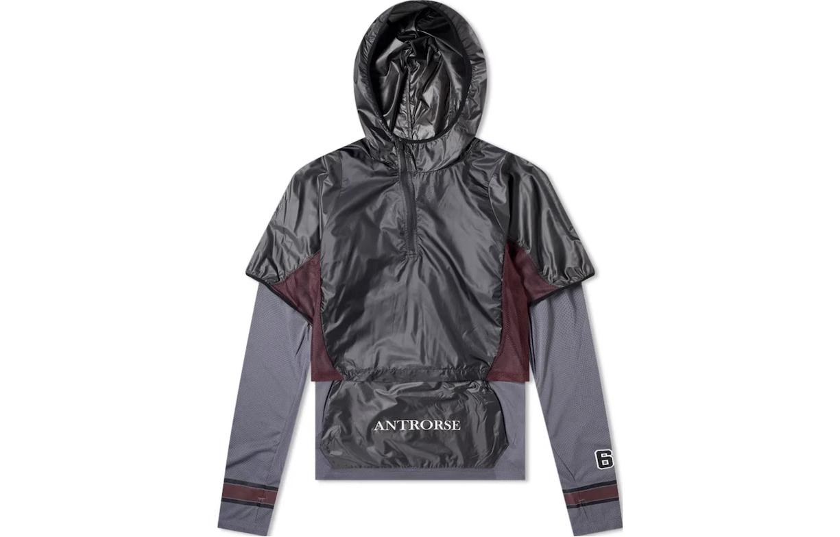 Nike Logo Print  Breathable Hoodie Black Fitness Jacket BQ3249-086