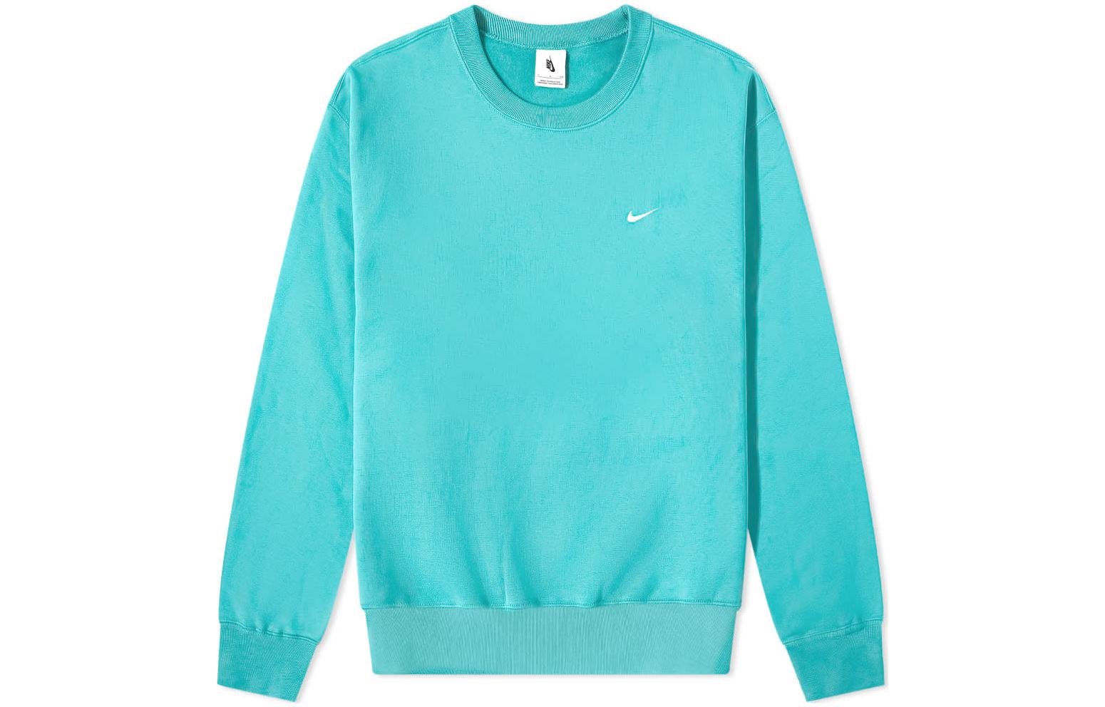 Nike Logo Print Crewneck Long-Sleeve Sweatshirt Blue - CV0554-393