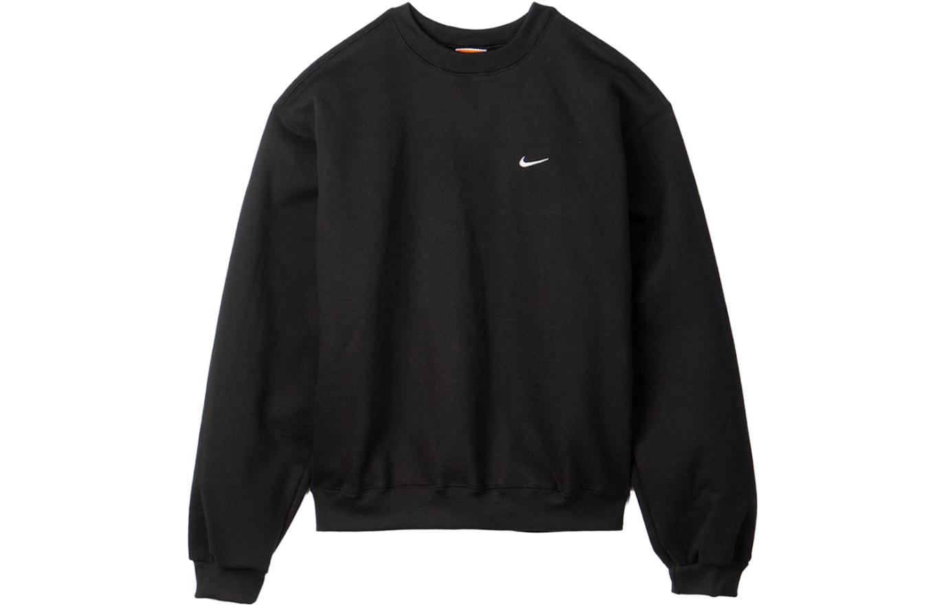 Nike Logo Print Crewneck Loose Fit Sweatshirt Black CQ4004-010