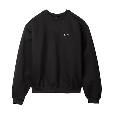 Nike Logo Print Crewneck Loose Fit Sweatshirt Black CQ4004-010